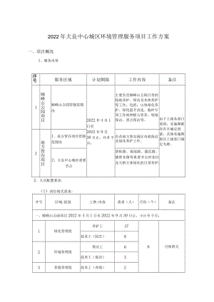 2022年大良中心城区环境管理服务项目工作方案.docx