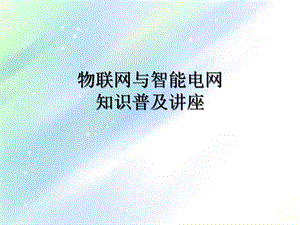 智能电网与物联网.ppt