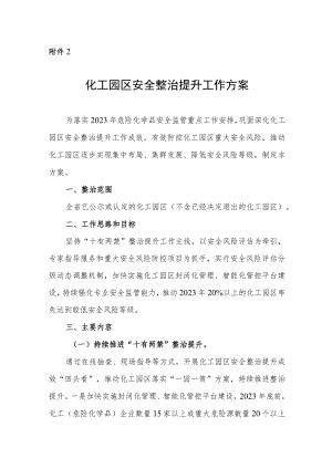 化工园区安全整治提升工作方案.docx