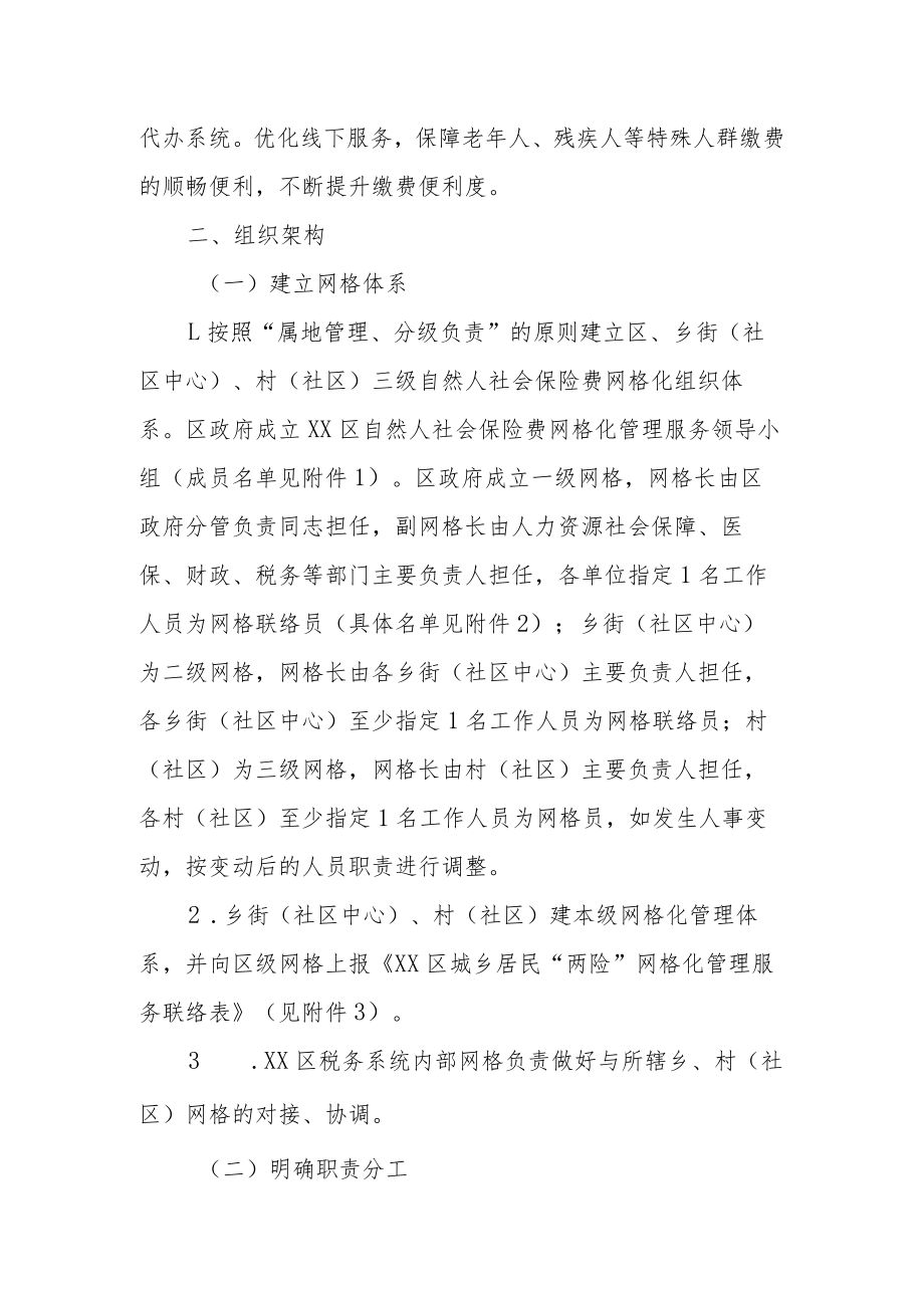 XX区自然人社会保险费网格化管理实施方案.docx_第2页