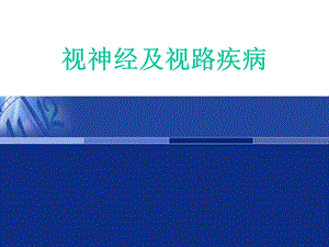 视神经疾病(医学PPT课件).ppt