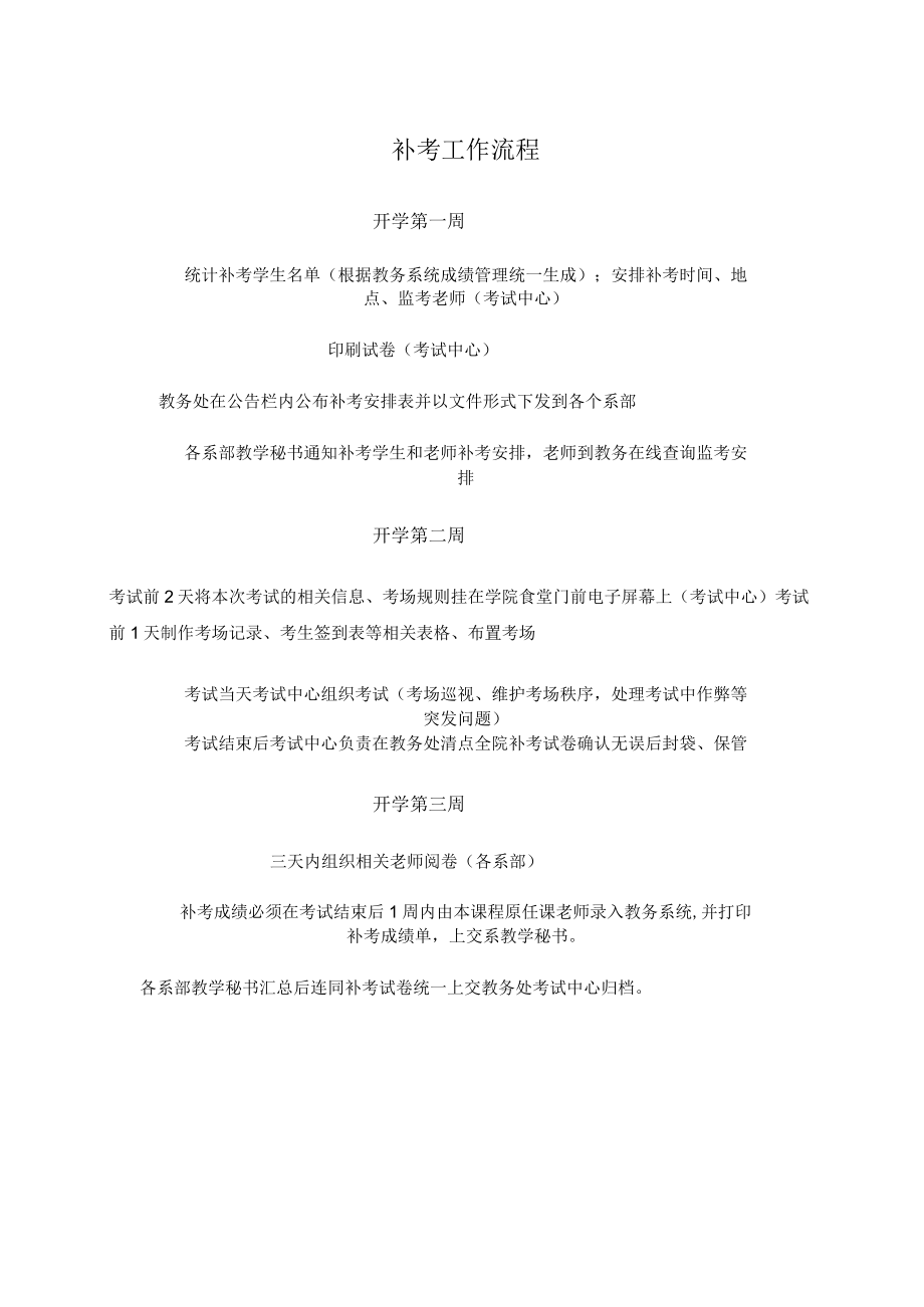 XX高等职业技术学院关于补考工作流程的规定.docx_第3页