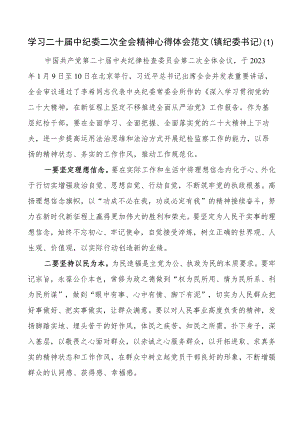 3篇学习二十届中纪委二次全会精神心得体会.docx