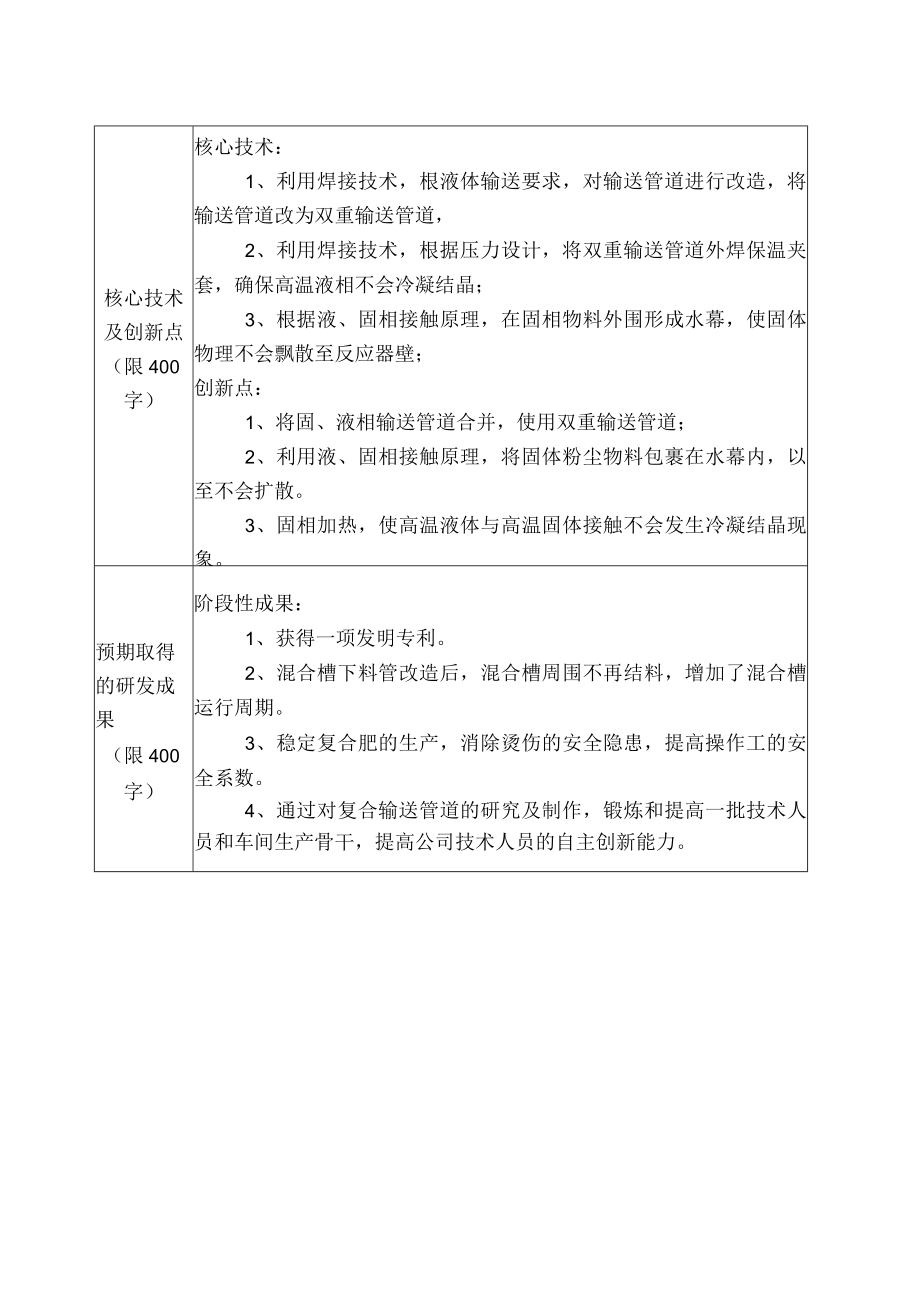 阻止液、固相物料接触过程中结块现象的研究立项申请书.docx_第3页