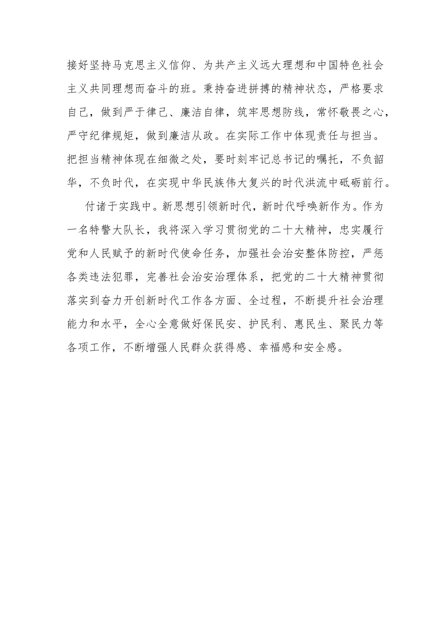 公安机关领导干部学习宣传贯彻党的二十大精神心得体会.docx_第2页