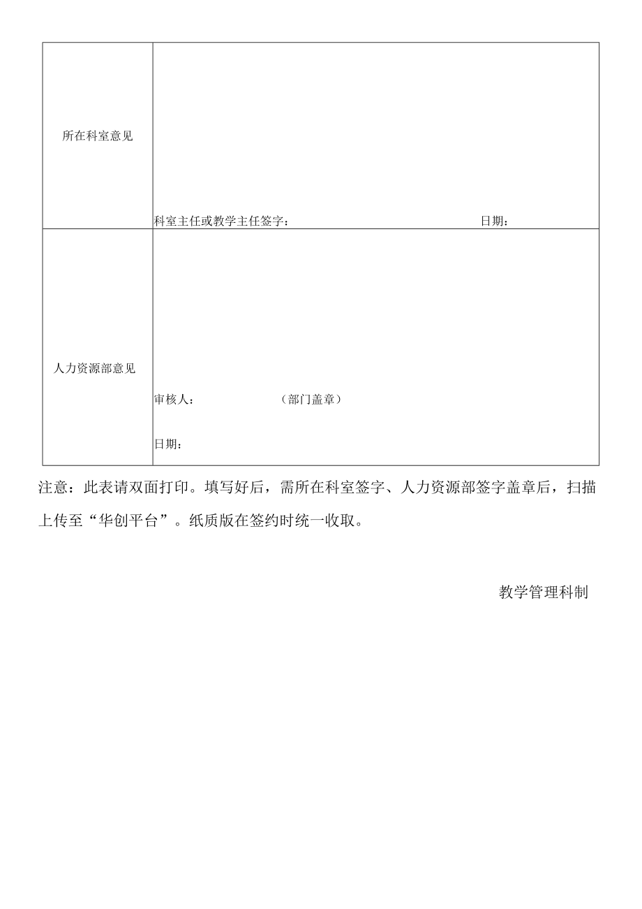 XX第X医院附属X市X医院医师进入规培申请表.docx_第2页