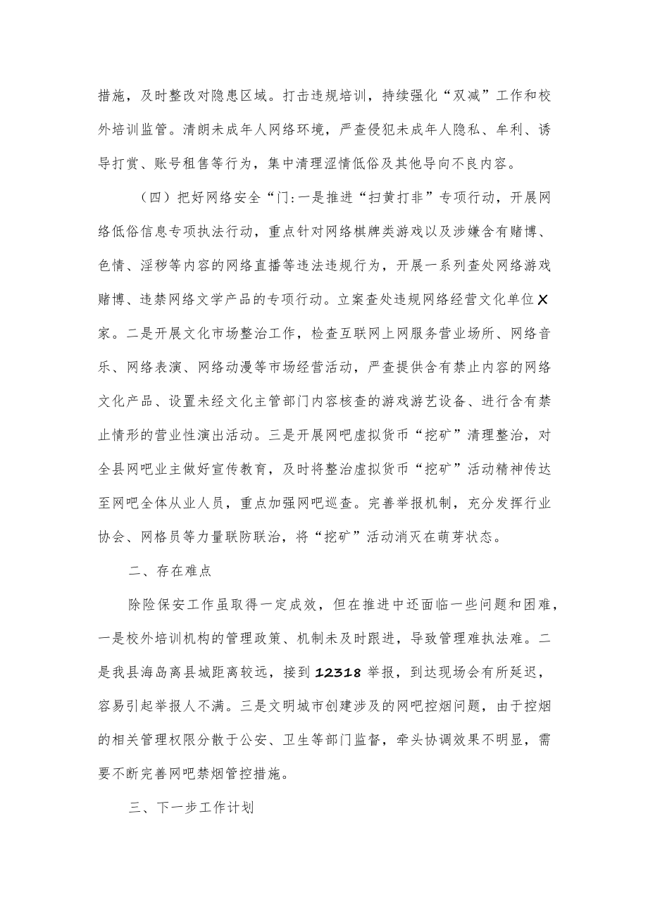 县文广旅游体育局抓安全工作汇报材料.docx_第3页