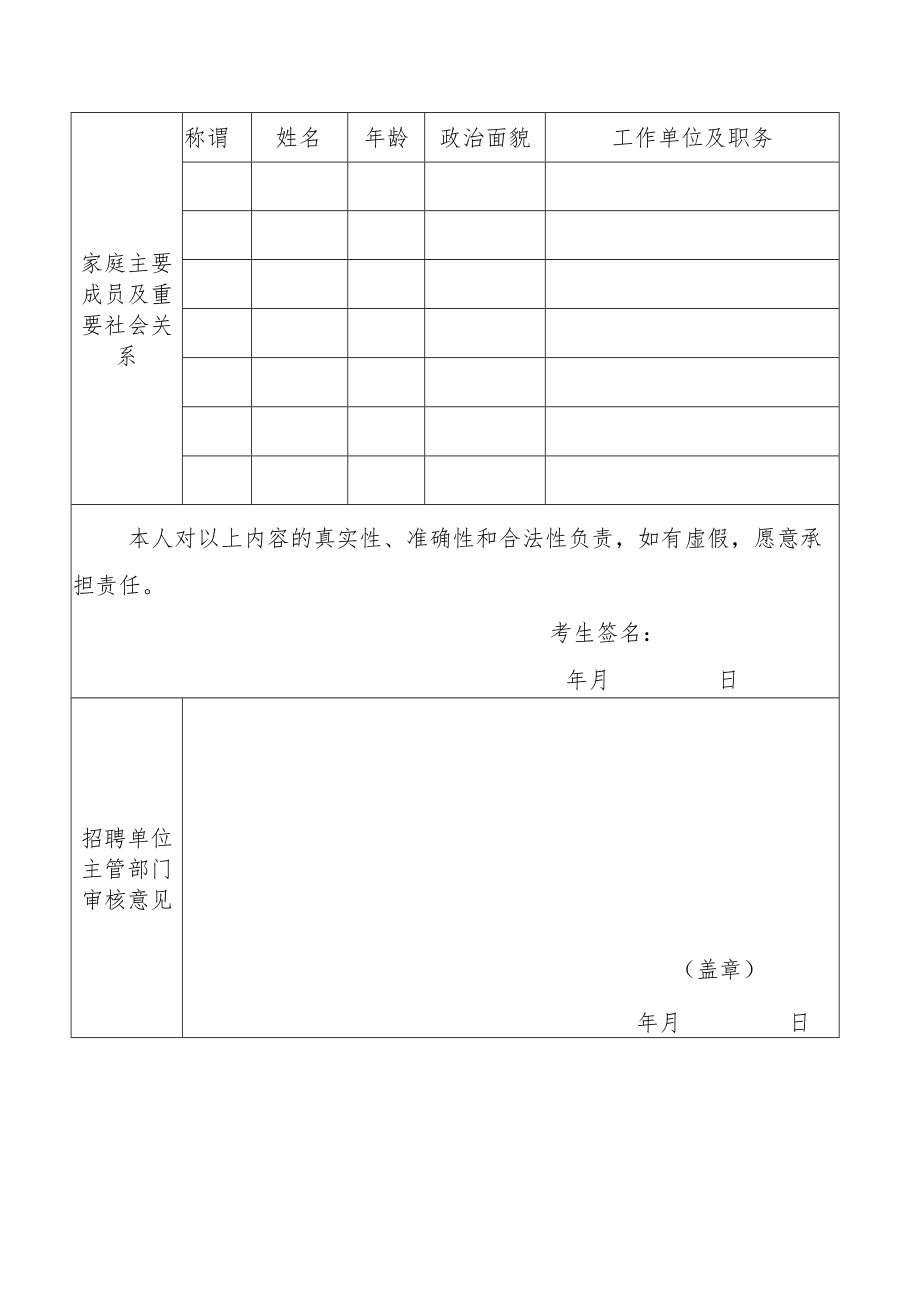 XX县XX乡人民政府防贫监测员应聘报名表.docx_第2页