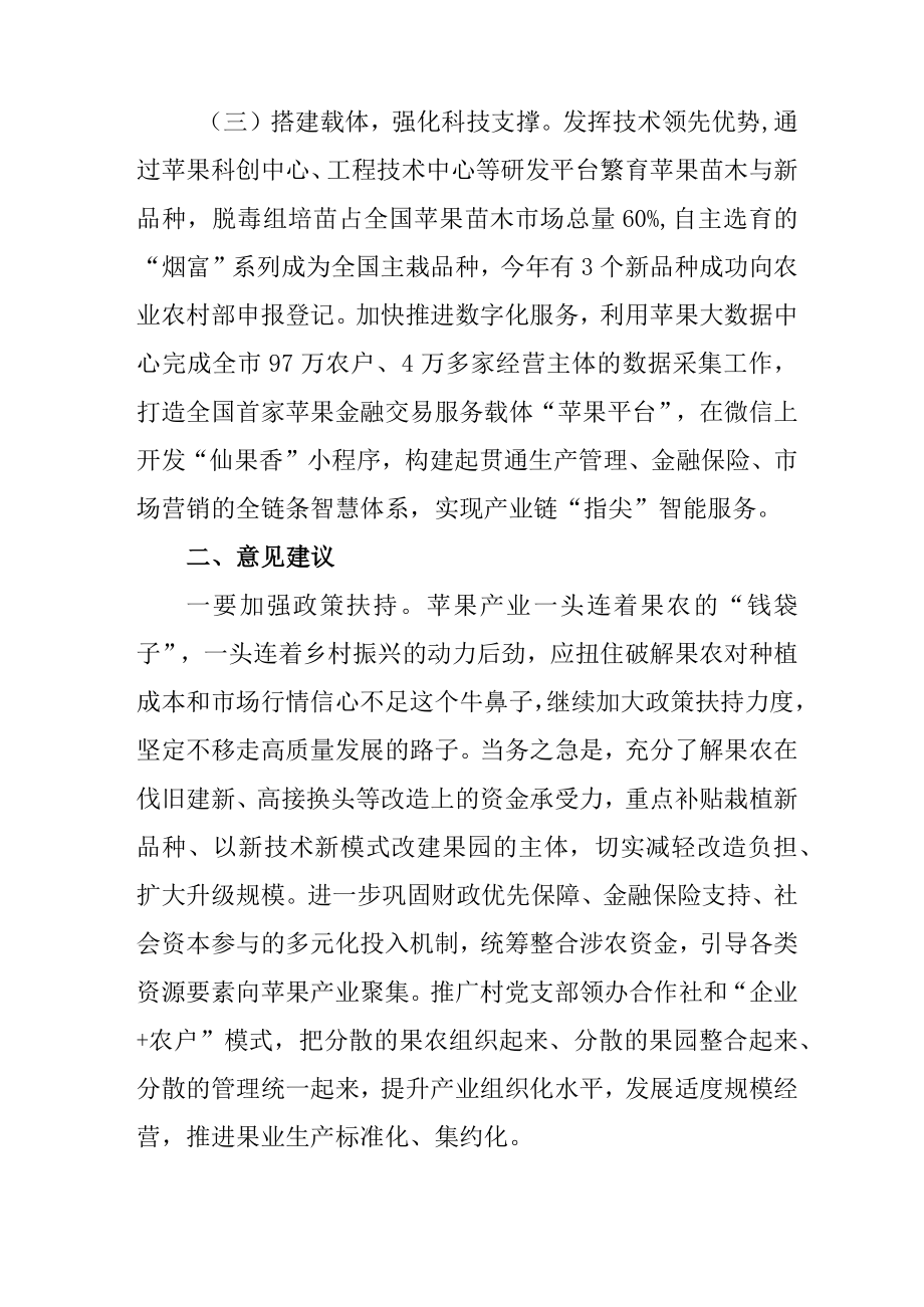 关于我市苹果产业高质量发展情况的报告.docx_第2页