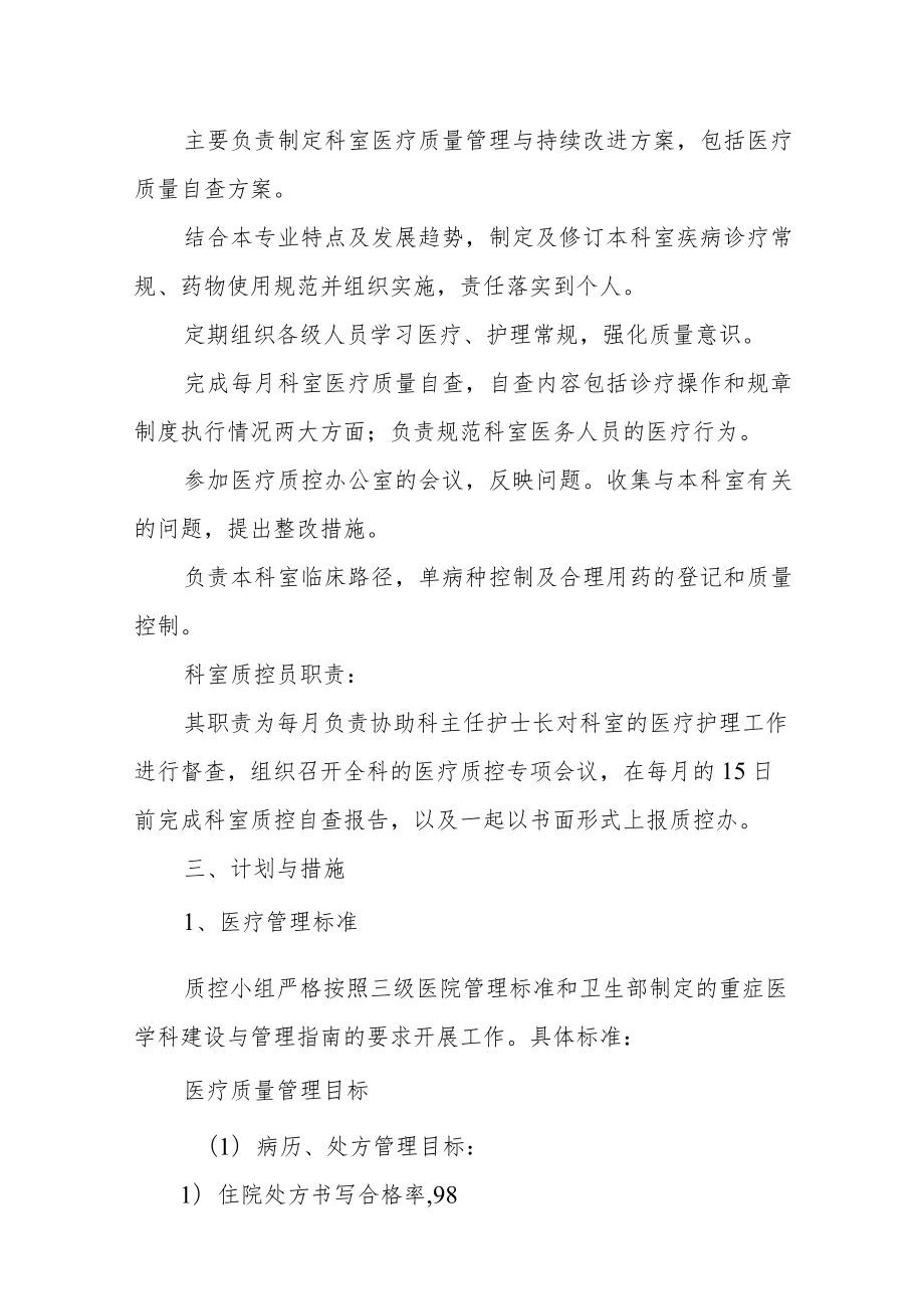 医院重症医学科质量管理与持续改进措施汇编.docx_第2页