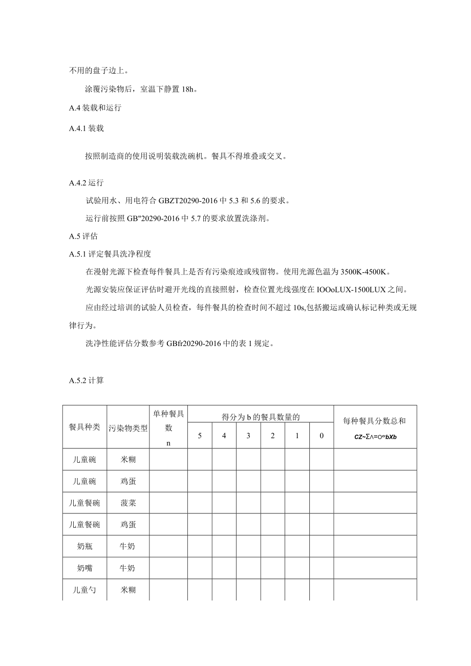 母婴洗碗机洗净漂洗率除菌除病毒保管功能除异味性能试验方法、餐具规格数量.docx_第3页