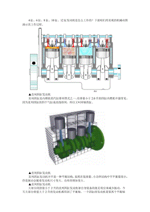 4缸 6缸 8缸 10缸 12缸发动机是怎么工作的(附发动机区别).docx