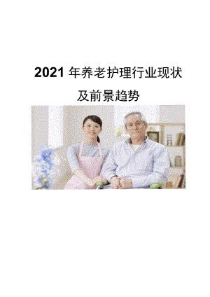 2021养老护理行业现状及前景趋势.docx