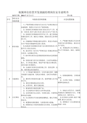 29经营开发部副经理岗位安全说明书.docx