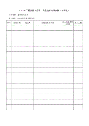 C1-7-9 项目安全技术交底台账及记录.docx