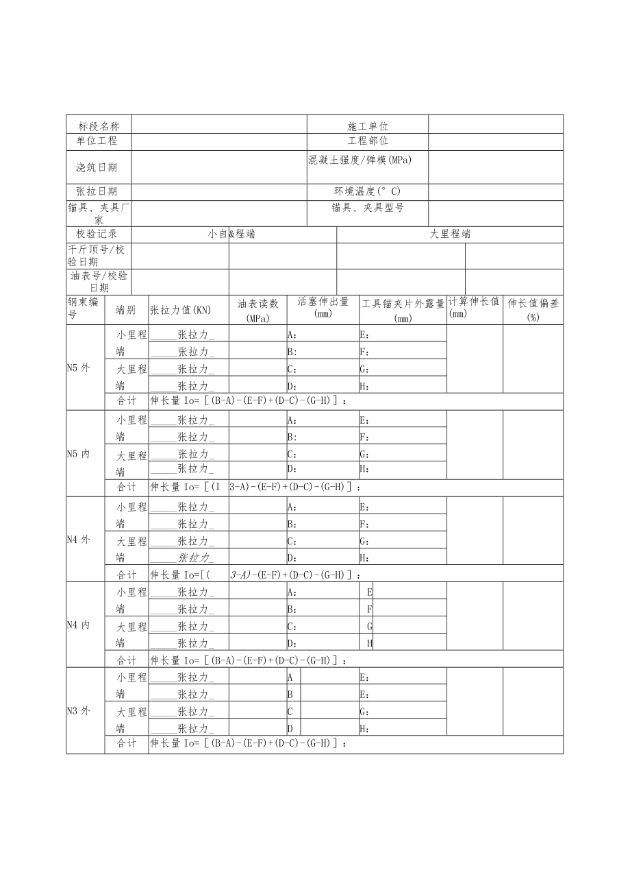 U梁张拉记录表.docx_第1页