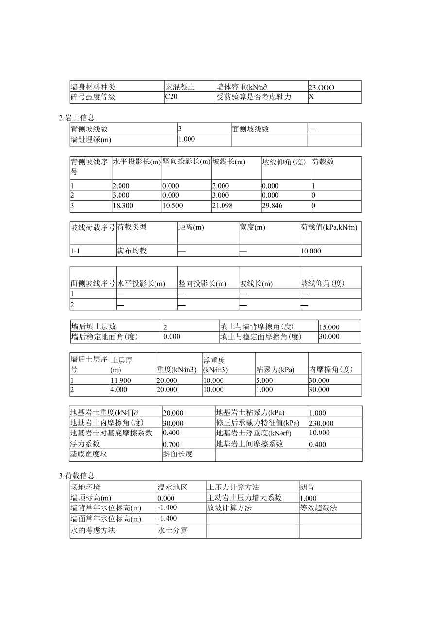 3米净高（4米）重力式挡墙验算.docx_第2页