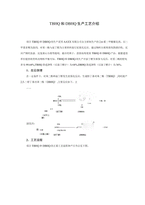 TBHQ 和 DBHQ 生产工艺介绍.docx