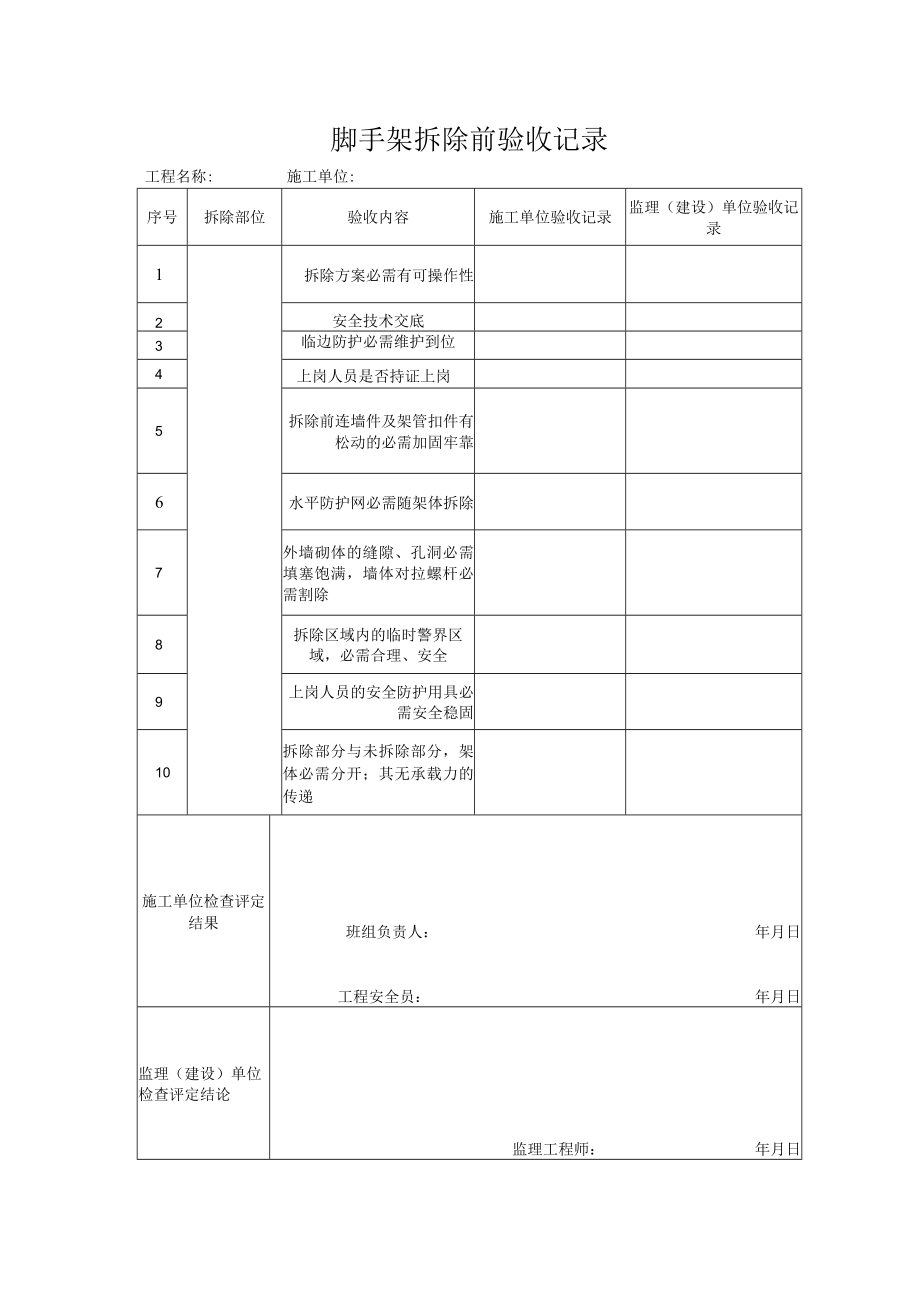 1 外架拆除申请报验表.docx_第3页