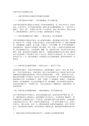 中职学业水平成绩提高实施方案.docx