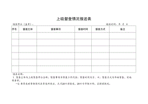 上级督查情况报送表.docx