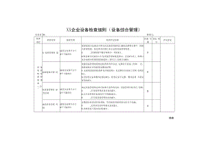 企业设备检查细则（设备综合管理）.docx