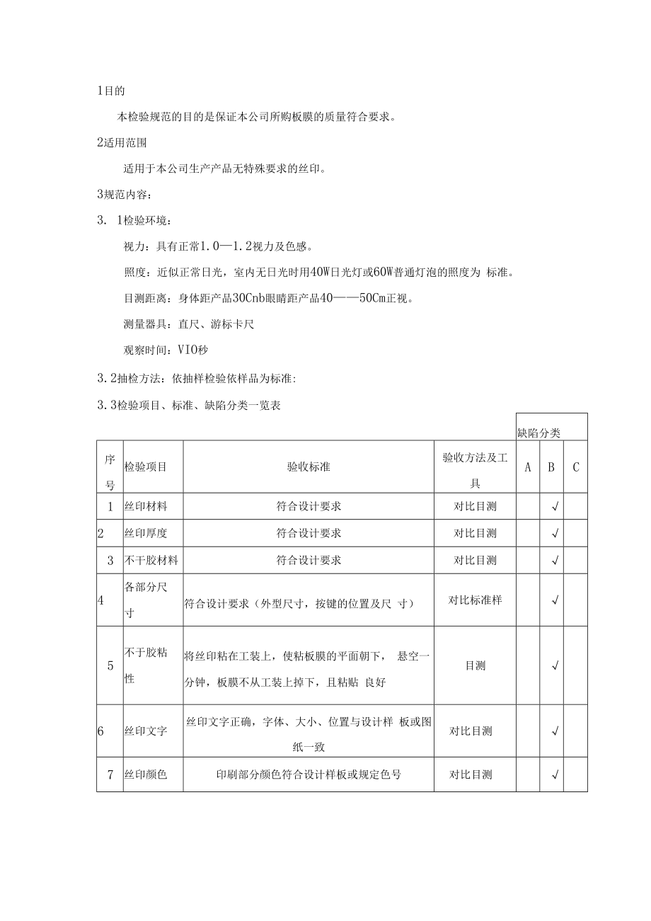 丝印-来料检验规范.docx_第1页