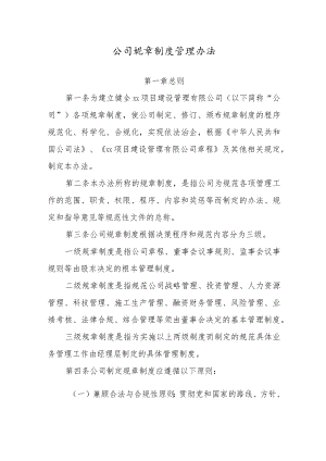 公司规章制度管理办法.docx