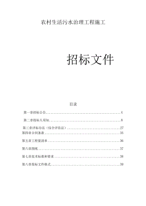 农村生活污水治理工程施工招标文件.docx