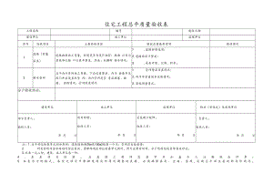 住宅工程总平质量验收表.docx