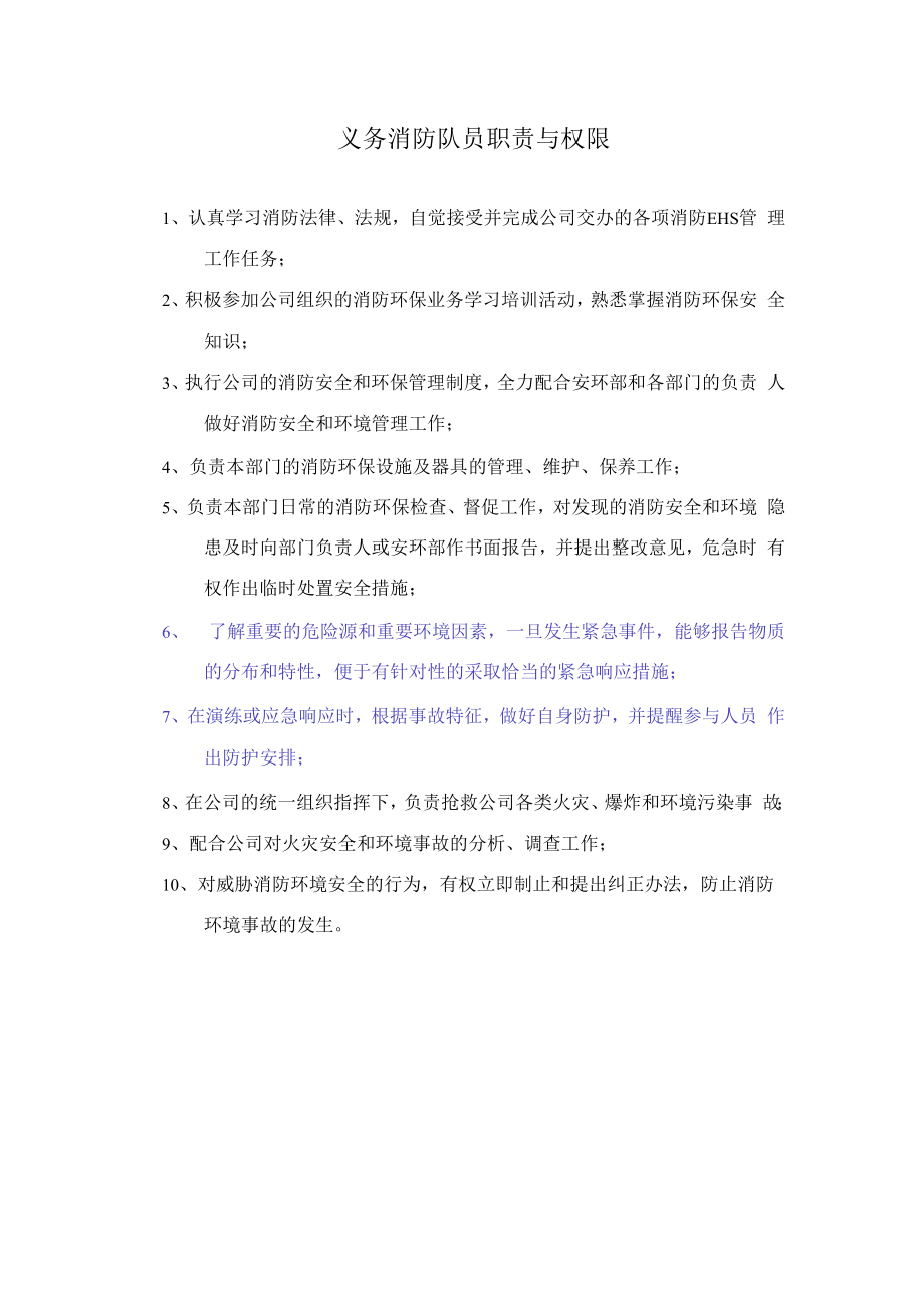 义务消防队员职责与权限.docx_第1页