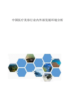 中国医疗美容行业内外部发展环境分析.docx