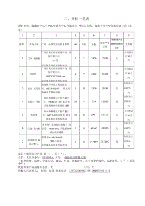 二、开标一览表.docx