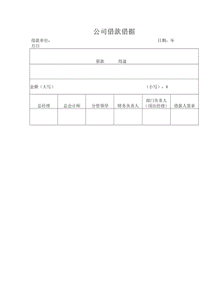 公司借款借据.docx