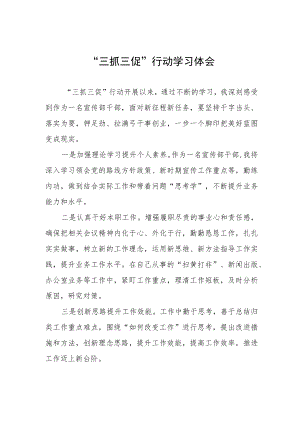 “三抓三促”行动学习体会.docx