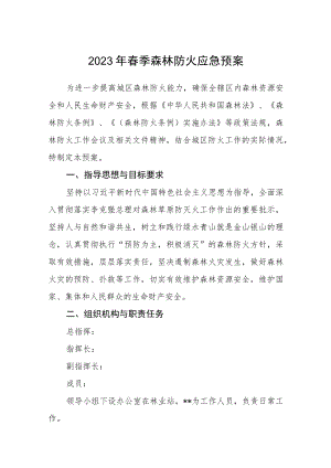 2023年春季森林防火应急预案.docx