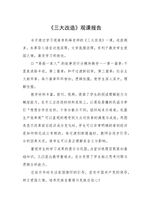 《三大改造》观课报告.docx