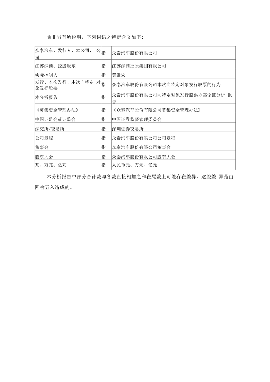 众泰汽车：2022年度向特定对象发行A股股票方案论证分析报告.docx_第2页