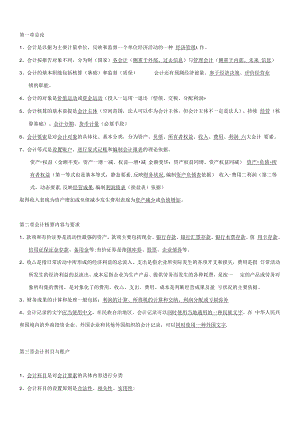 会计基础知识重点复习资料重点.docx