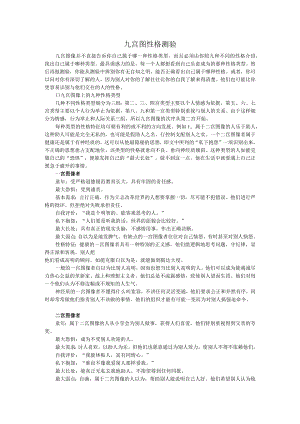 九宫图性格测验范文.docx