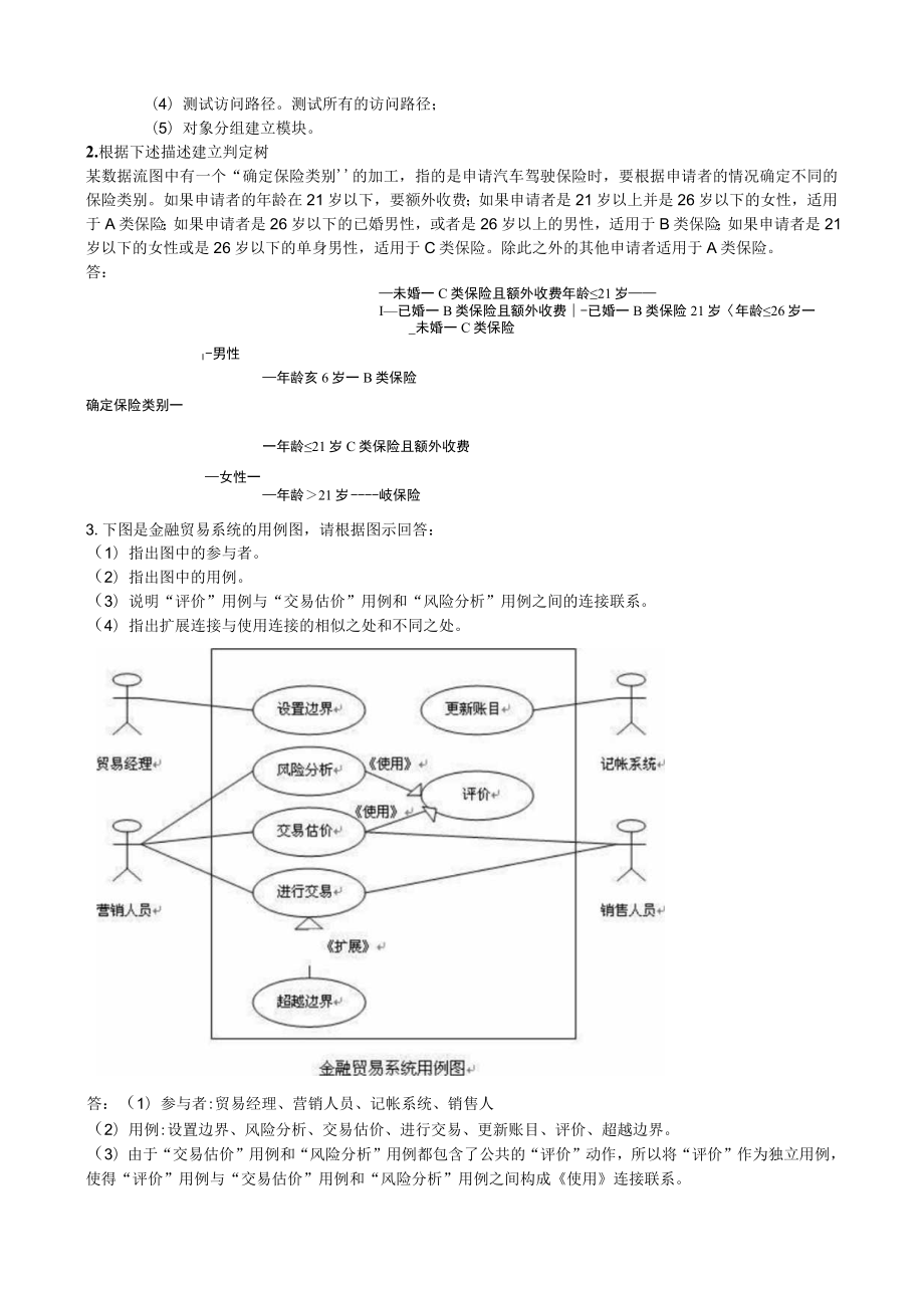 华东理工大学软件工程(本）期末考试复习题.docx_第3页