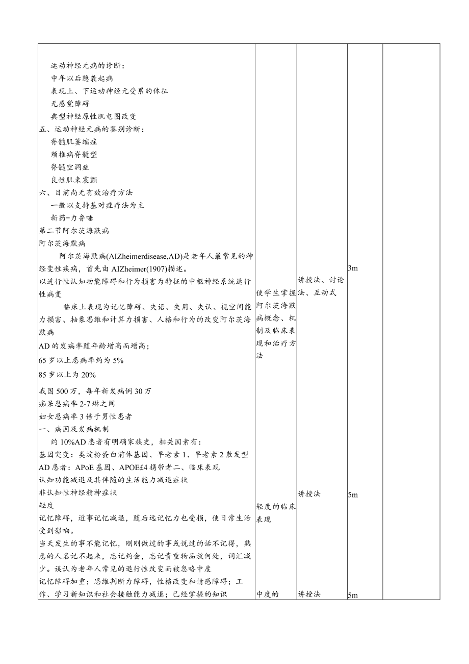 华北理工神经疾病概要教案09-10神经系统变性疾病及中区神经系统感染.docx_第3页