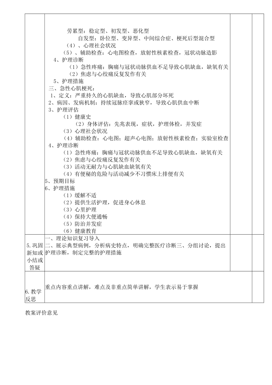 冠状动脉粥样硬化性心脏病病人的护理教案.docx_第2页