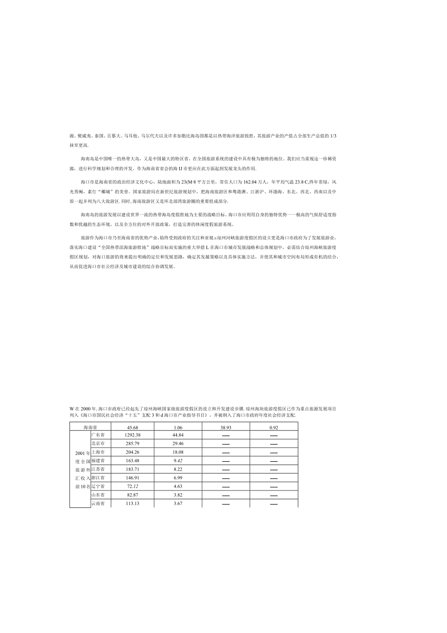 城市规划设计专题之海口市旅游发展专题研究.docx_第2页