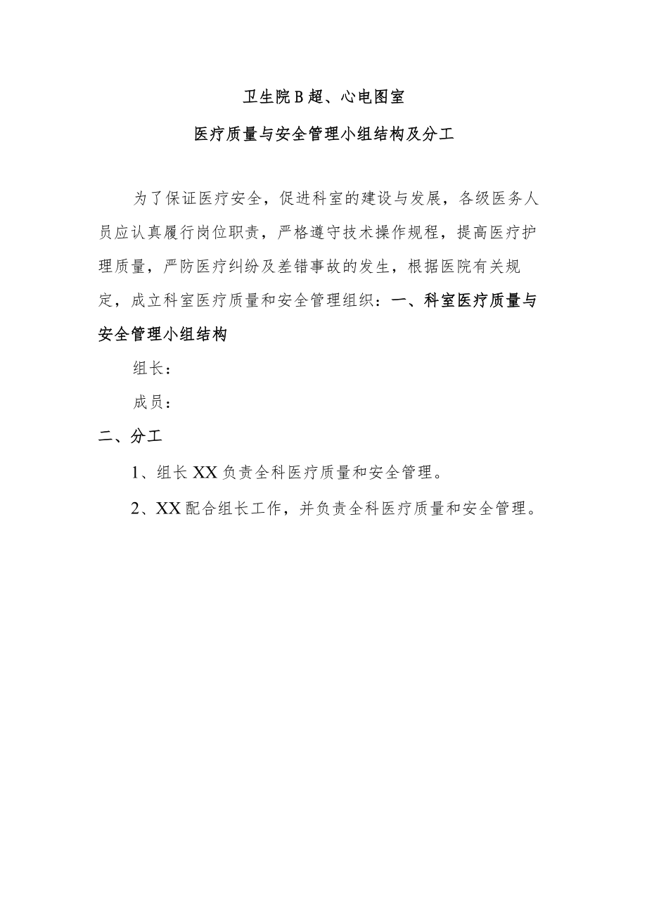 医疗质量与安全管理小组.docx_第1页