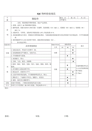 塑胶件-来料检验规范.docx