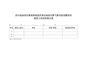 地质灾害气象风险预警信息接收人员信息登记表.docx