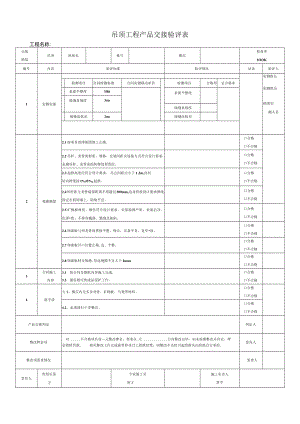 吊顶质量交接验评表.docx