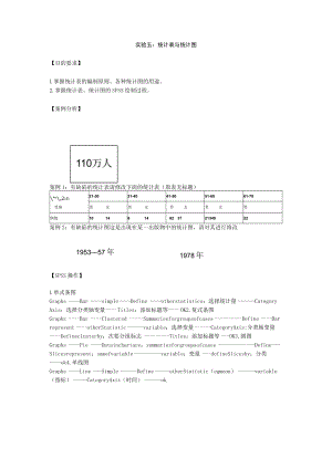 华北理工卫生统计学实验指导05统计表与统计图.docx