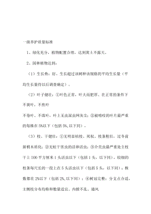 园林绿化养护质量标准.docx